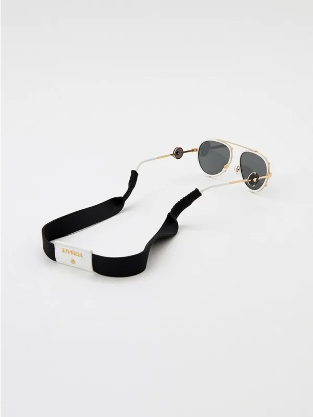 New Versace VE2232 147187 White and Gold Aviator Sunglasses Authentic - Picture 14 of 15